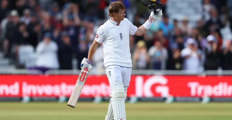 ollie pope batting during england vs india 1st test at headingley 2025
