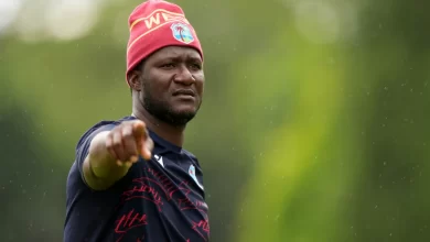 daren sammy speaks at press conference after criticizing third umpire adrian holdstock during west indies vs australia test