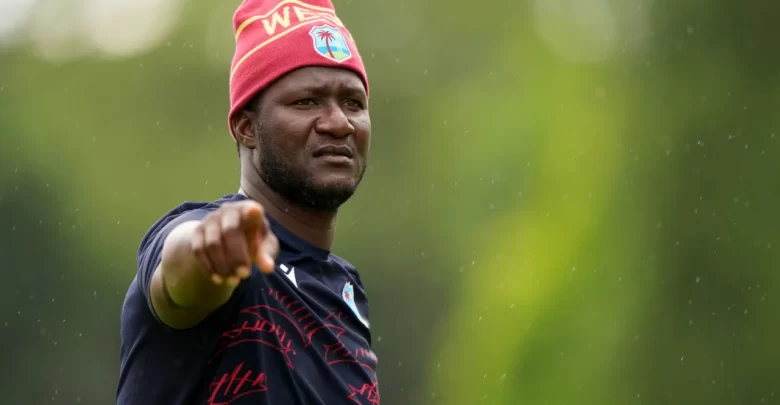 daren sammy speaks at press conference after criticizing third umpire adrian holdstock during west indies vs australia test
