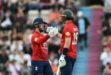 Ben Duckett and Jamie Smith celebrate explosive partnership in third T20I against West Indies