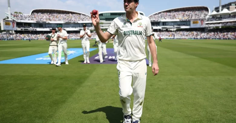 pat cummins celebrates six wicket haul in wtc final 2025 at lord's