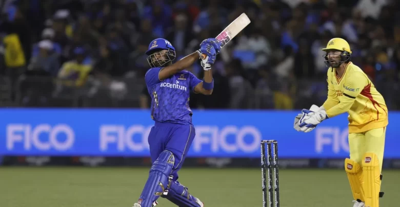monank patel celebrates after scoring 93 runs for mi new york against seattle orcas in mlc 2025