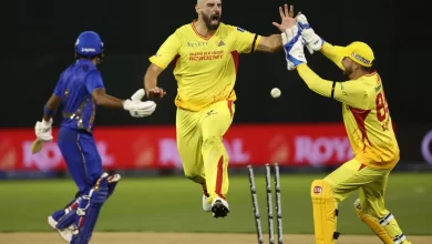 Texas Super Kings players celebrate thrilling final-ball win over MI New York in MLC 2025