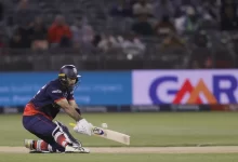 glenn maxwell celebrates his century against la knight riders in mlc 2025