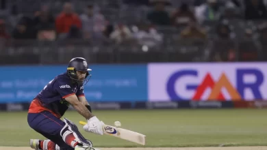 glenn maxwell celebrates his century against la knight riders in mlc 2025