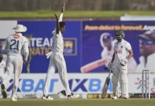 milan rathnayake during the first test match before injury against bangladesh