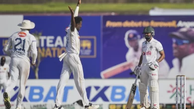 milan rathnayake during the first test match before injury against bangladesh