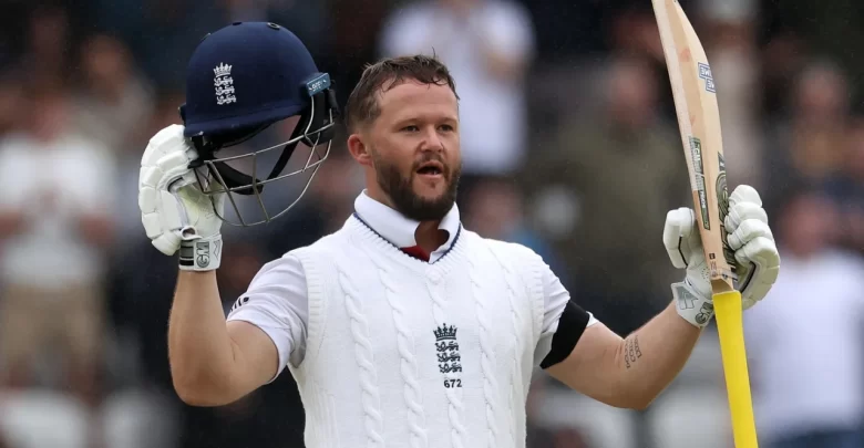 ben duckett celebrates test century against india at headingley