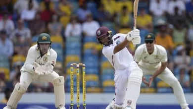 roston chase questions umpiring decisions after loss to australia in test match
