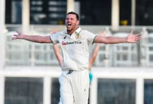 josh hazlewood celebrates five wicket haul against west indies