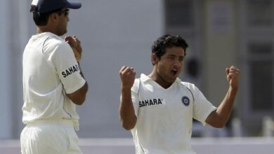 piyush chawla making test debut for india against england in mohali 2006