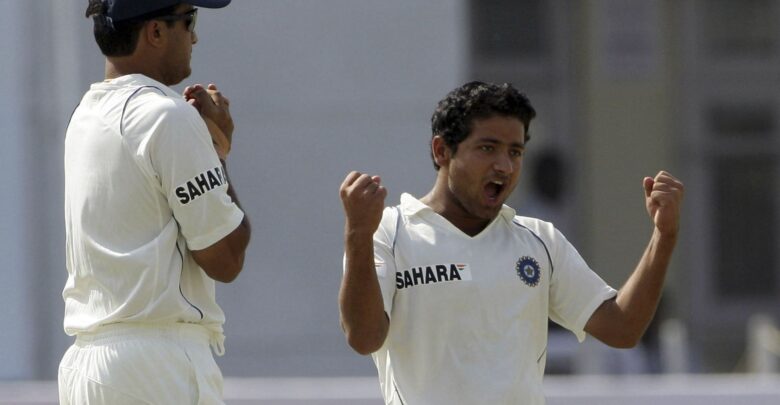 piyush chawla making test debut for india against england in mohali 2006