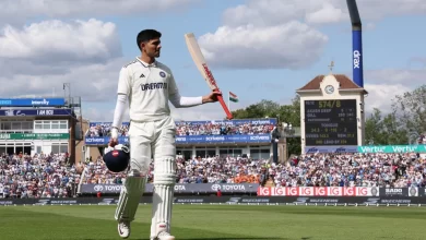 shubman gill celebrates his double century during edgbaston test against england