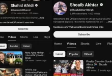 shahid afridi’s social media account briefly visible in india