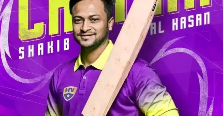 shakib al hasan named miami blaze captain for caribbean max60 league