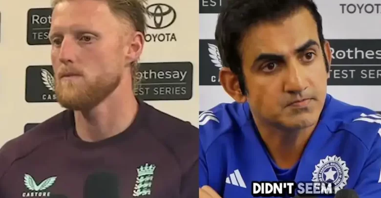 ben stokes dismisses gautam gambhir's injury substitute proposal during india england test