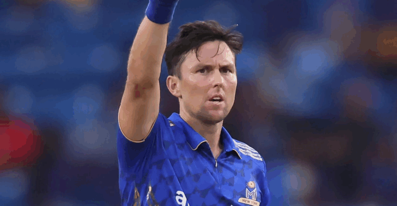 trent boult celebrates after early wickets against la knight riders