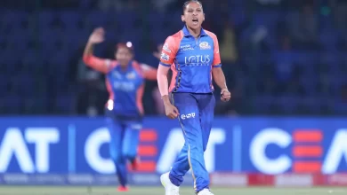 shabnim ismail delivering the fastest ball in women’s cricket during wpl 2024