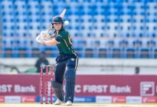gaby lewis scores match-winning fifty against zimbabwe in first t20i 2025