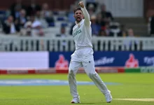 keshav maharaj sidelined with groin injury during zimbabwe test