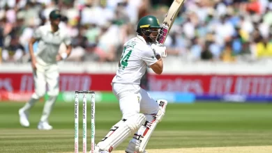 wiaan mulder celebrates after scoring record-breaking 367 against zimbabwe in test match