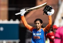 smriti mandhana celebrates century in 2nd t20i against england women