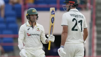 carey and webster partnership in australia vs west indies test match
