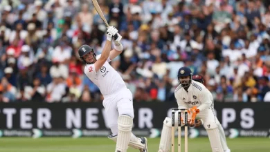 jamie smith celebrates unbeaten century against india at edgbaston