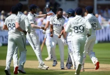 mohammed siraj celebrates ben duckett dismissal during ind vs eng test at lords