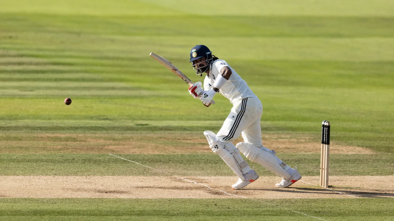 kl rahul holds fort as india chase target in lords test