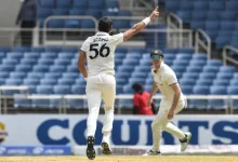 mitchell starc celebrates 400 test wickets during sabina park test vs west indies