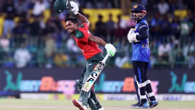 tanzid hasan tamim celebrates match-winning innings against sri lanka in colombo