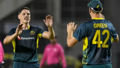 ben dwarshuis dismisses both west indies openers early in st kitts t20i