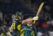 mitchell owen celebrates debut fifty against west indies in jamaica t20i