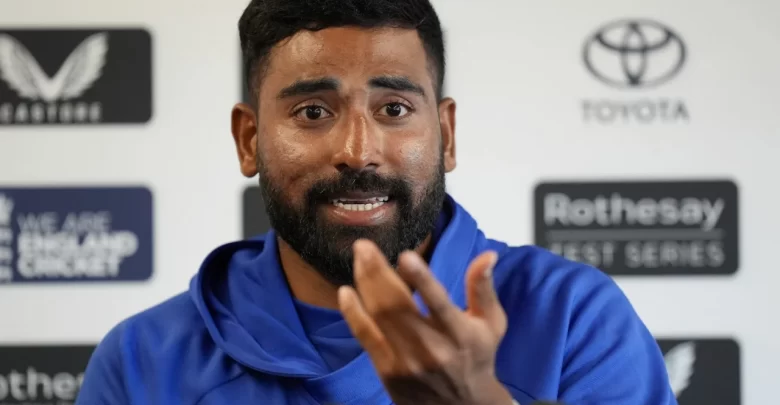 mohammed siraj reacts after heartbreaking dismissal in lord's test finale