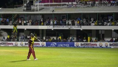andre russell plays final t20i for west indies with explosive cameo
