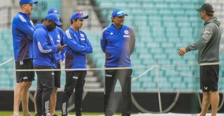 gautam gambhir confronts oval groundsman during india's practice session