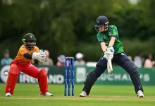 orla prendergast celebrates after guiding ireland to odi series win against zimbabwe