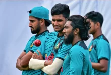 nahid rana during bangladesh cricket team fitness test at national stadium