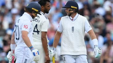 prasidh krishna and joe root exchange words during the oval test match