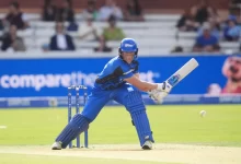 grace harris celebrates her explosive innings for london spirit against oval invincibles in women's hundred 2025