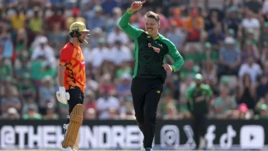 michael bracewell delivers three-wicket spell for southern brave against birmingham phoenix in the hundred 2025