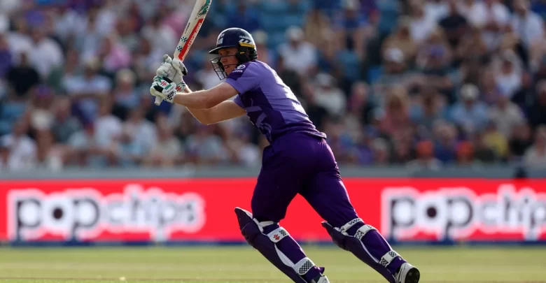 zak crawley batting half century for northern superchargers against london spirit in the hundred 2025
